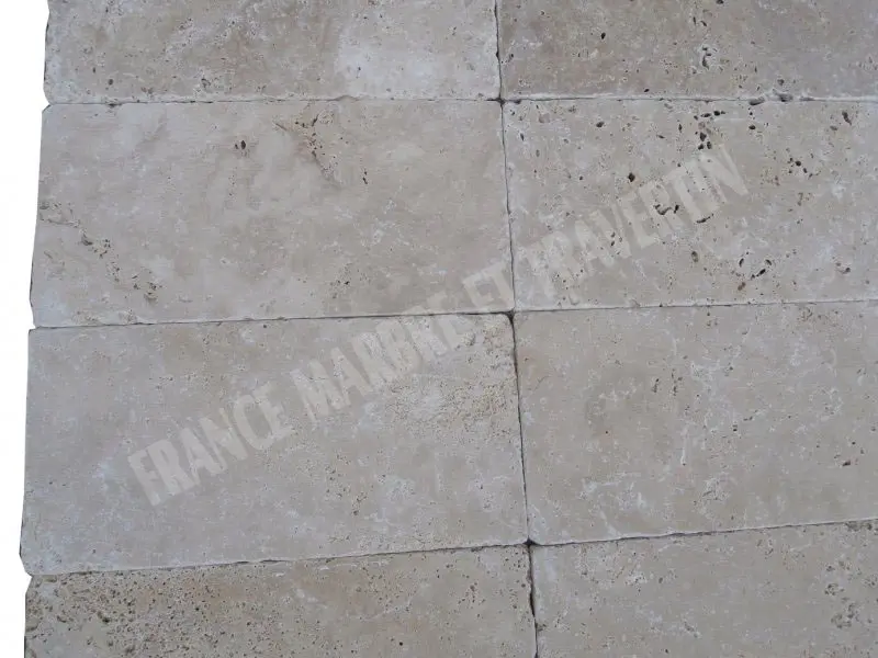 Travertin Classique Clair 20,3x30,5 cm Antique 1'er Choix 35 € HT - m² - 02.webp