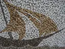 Travertin Tableau Bateau 92x66 cm Mosaique 450 € HT - piece - 01.webp