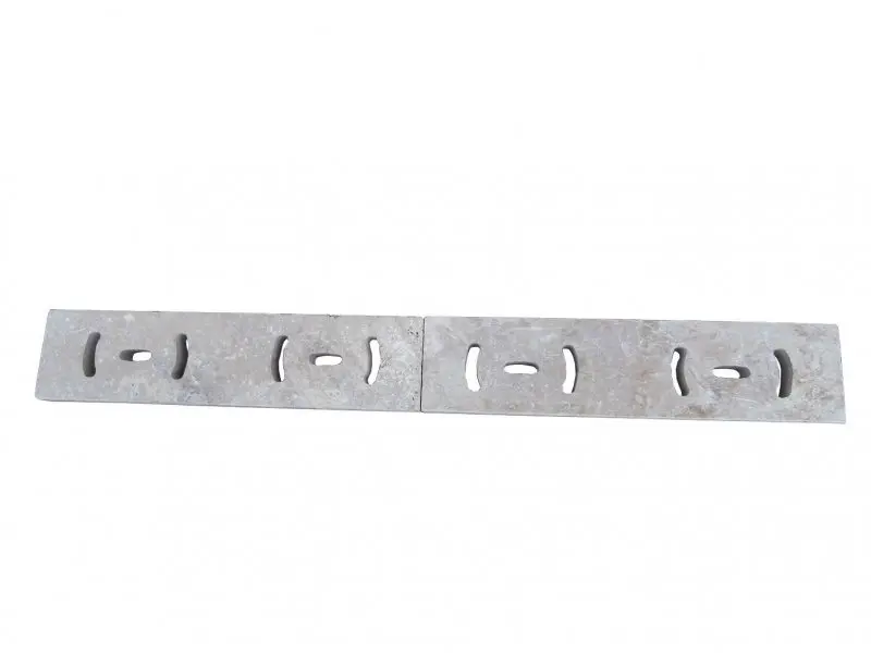 Travertin Classique Grille 50 x 13 x 3 cm Rond Rainure  Antique 17 € HT - pièce - 02.webp