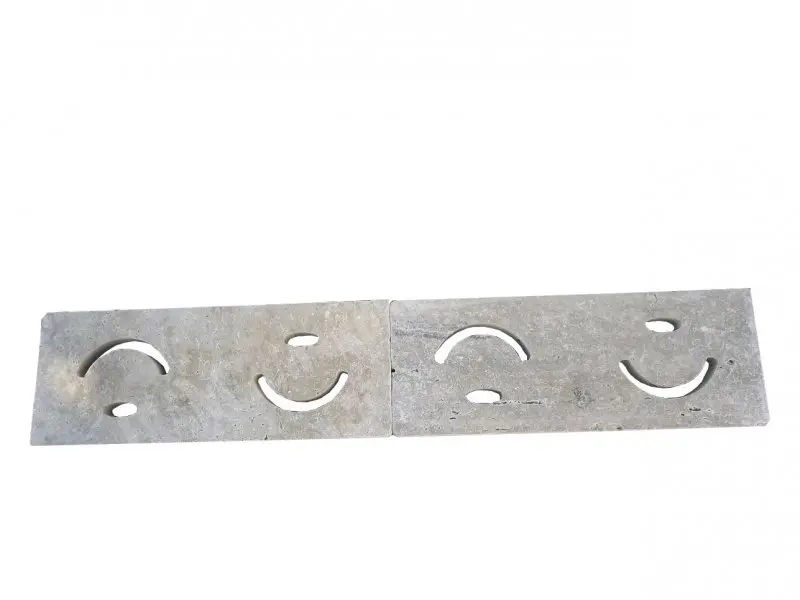 Travertin Classique Grille Mi - Rond Rainure 50x19x3 cm Antique 20 € HT - pièce - 02.webp