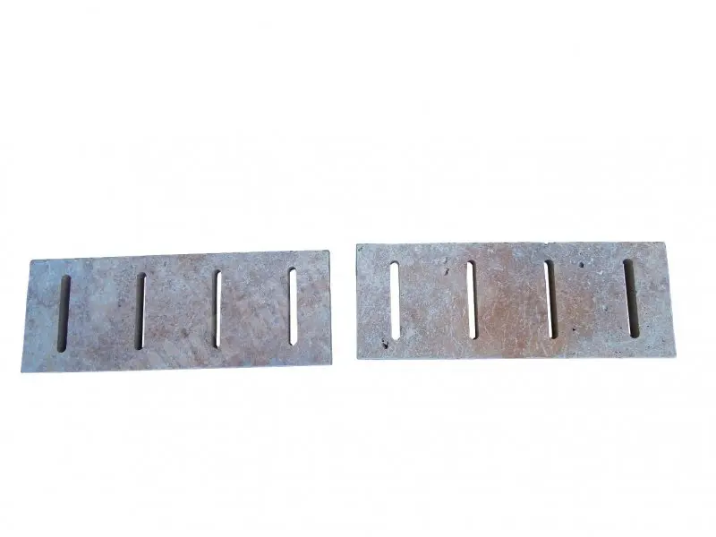 Travertin Classique Grille 50x19x3 cm Rainure Antique 20 € HT - pièce - 01.webp