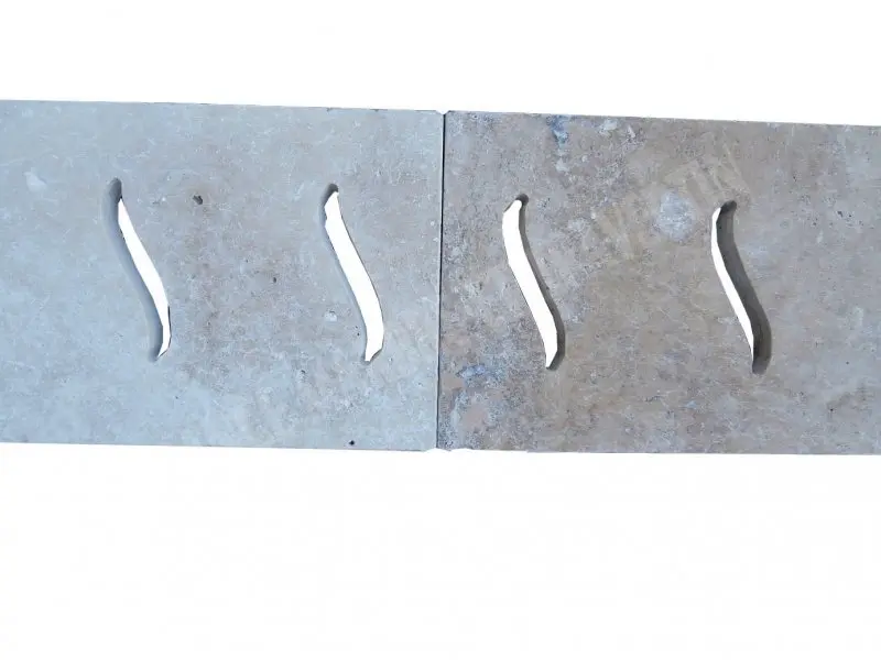Travertin Classique Grille Serpent 25x61x2 cm Antique 24 € HT - piéce - 02.webp