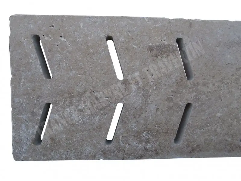 Travertin Classique Grille Fleche 25x61x3 cm Antique 25 € HT - piece - 01.webp