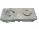 Travertin Classique Grille Mi-Rond Rainure 50x19x3 cm + P.V.C. Caniveau 29 € HT - Lot.webp