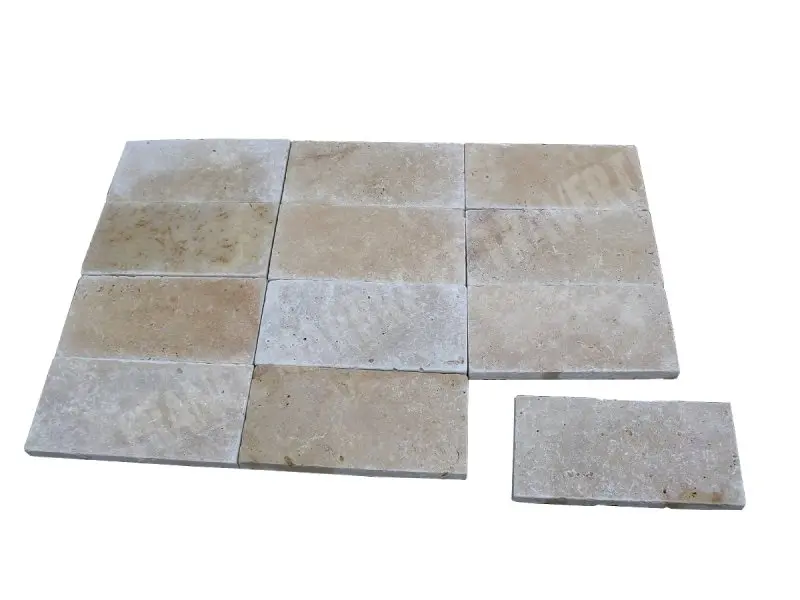 Travertin Classique Clair 20,3x40,6x3 cm Antique 1'er Choix  42 € HT - m² - 03.webp