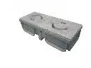 Travertin Classique Grille Mi-Rond Rainure 50x19x3 cm + P.V.C. Caniveau 29 € HT - Lot - 04.webp