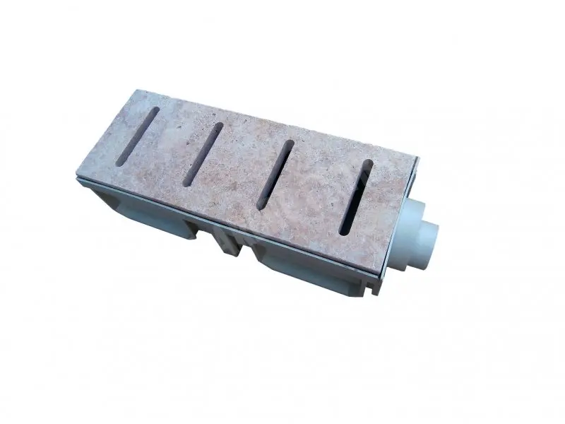 Travertin Classique Grille Rainure 50x19x3 cm + P.V.C Caniveau 29 € HT - Lot - 04.webp