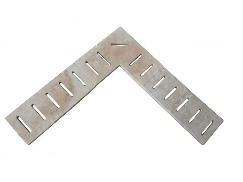 Travertin Classique Grille Angle Antique Rainure 50x50x3 cm 65 € HT - piece - 01.webp
