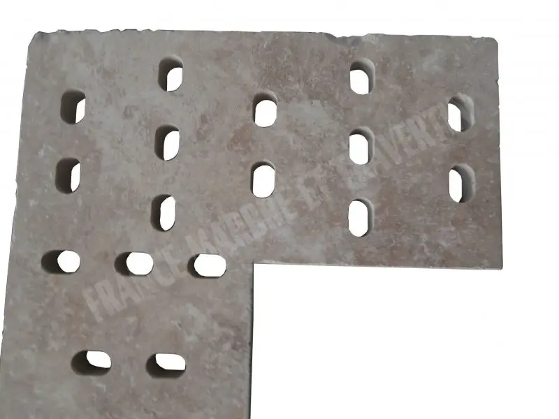 Travertin Classique Grille Angle Antique Ovale 50x50x3 cm 65 € HT - piece - 03.webp