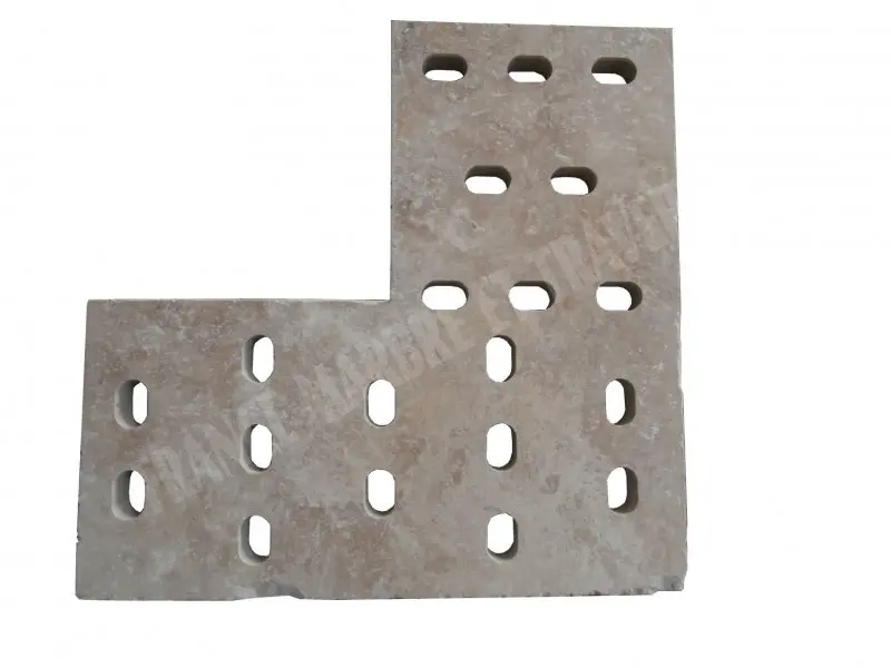 Travertin Classique Grille Angle Antique Ovale 50x50x3 cm 65 € HT - piece - 01.webp