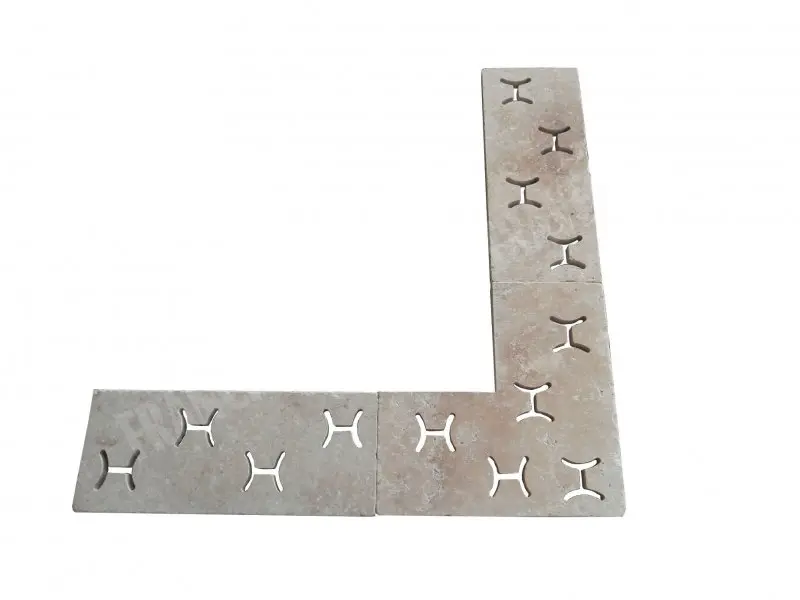 Travertin Classique Grille Angle Antique H 50x50x3 cm 65 € HT - piece - 01.webp
