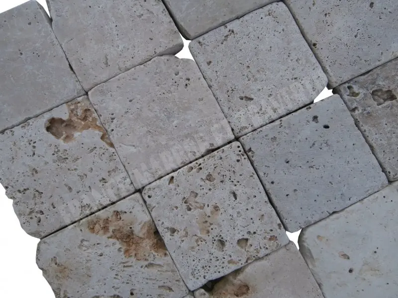 Travertin Classique Beige Pavée  15x15x3cm Antique Rustique 30 € HT - m² - 03.webp