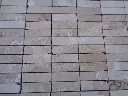Travertin Classique Beige Mosaique 3x10 cm Adoucie Rustique 6 € HT - plaque - 04.webp