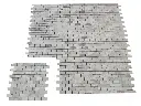 Travertin Classique 2,3 x 4,8 cm Rebouche Mosaique Rustique 5 € HT - plaque - 01.webp