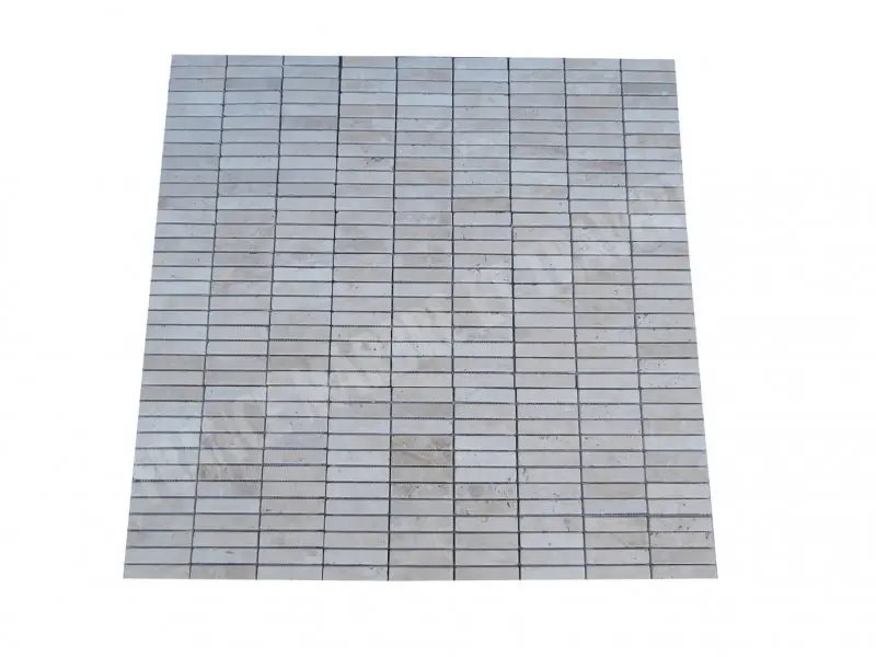 Travertin Classique 2,3 x 10 cm Mosaique 1'er choix Antique 8 € HT - plaque - 02.webp