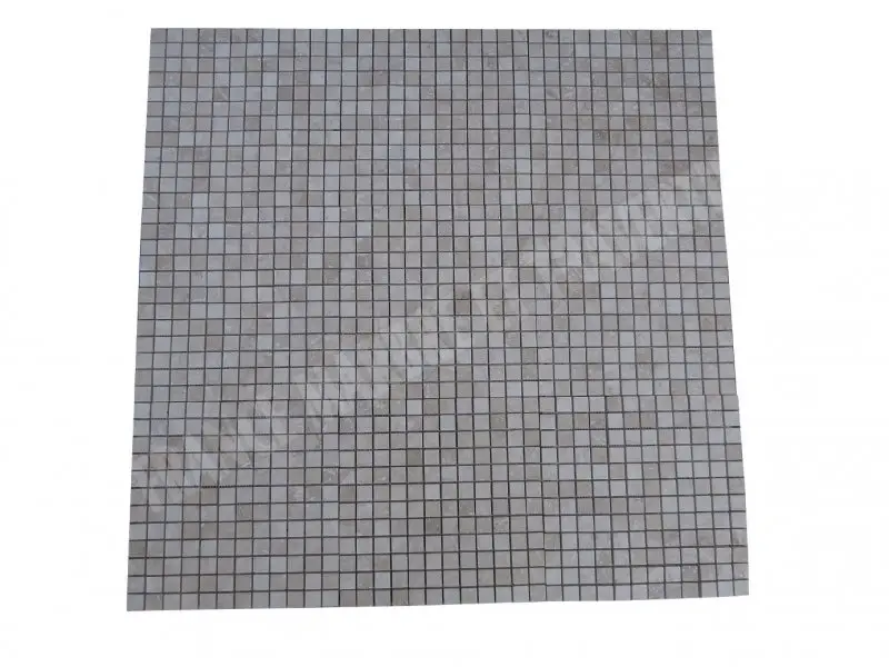 Travertin Classique Adoucie  Mosaique 2,3x2,3 cm 1'er Choix 8 € HT - plaque - 02.webp