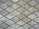 Travertin Classique Losange Mosaique Adouci Rustique 6 € HT - plaque - 03.webp