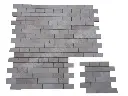 Travertin Classique Clair Mosaique 4,8x10 cm Poli 1'er Choix 9 € HT - plaque - 01.webp
