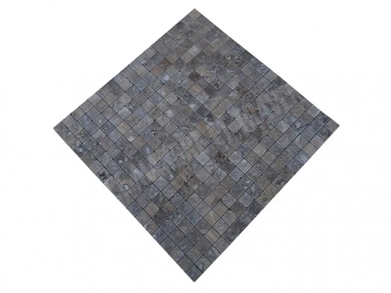 Travertin Gris Silver Mosaique 4,8 x 4,8 cm Antique Rustique 7 € HT - plaque - 04.webp