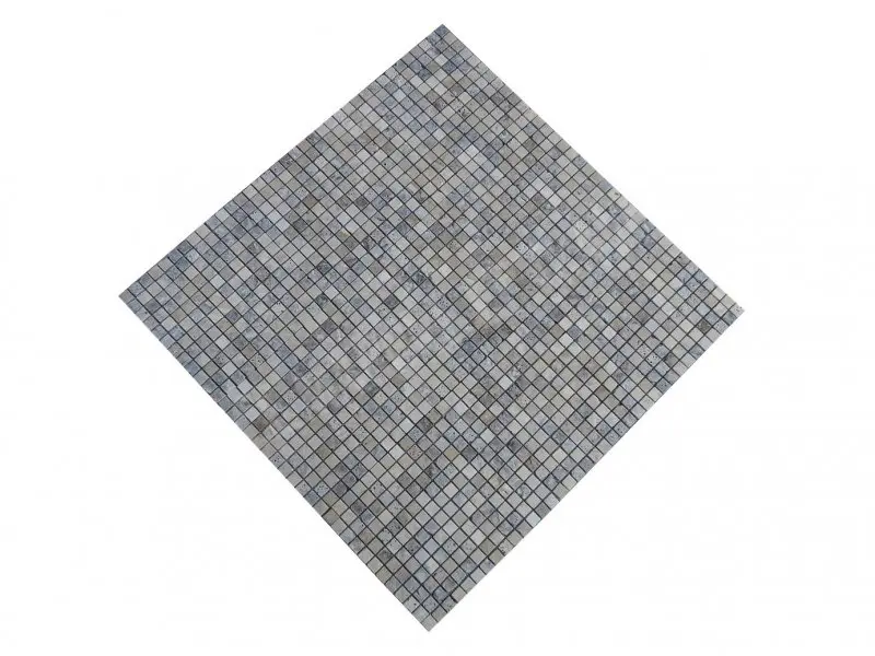 Travertin Gris Silver Mosaique 2,3 x 2,3 cm Antique Rustique 7 € HT - plaque - 04.webp