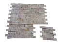 Travertin Jaune Or Mosaique 4,8x10 cm Antique Rustique 5 € HT - plaque - 02.webp