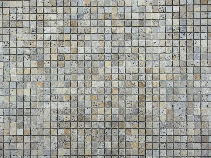 Travertin Scabas 2,3x2,3 cm Mosaique Rustique 5 € HT - plaque - 02.webp