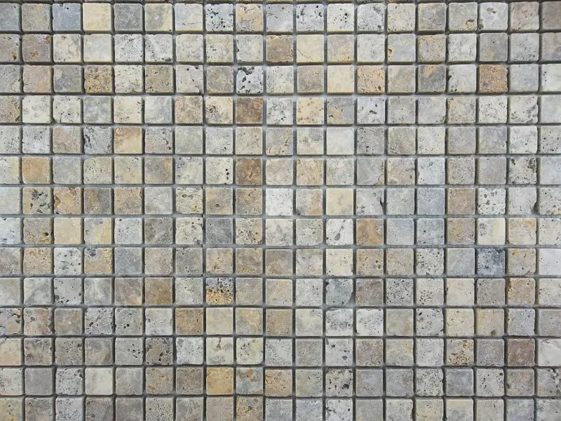 Travertin Scabas 2,3x2,3 cm Mosaique Rustique 5 € HT - plaque - 03.webp