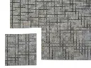 Travertin Scabas 2,3x2,3 cm Mosaique Rustique 5 € HT - plaque - 01.webp
