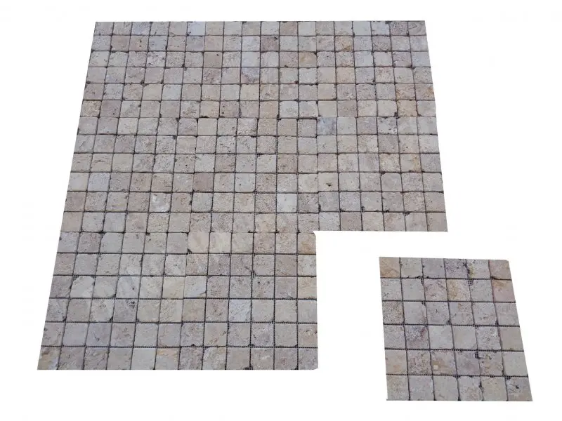 Travertin Jaune Antique Mosaique 4,8x4,8x1 cm 7 €  HT - pièce - 01.webp