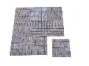 Travertin Walnut Noisette Mosaique 4,8 x 4,8 cm Antique 1'er Choix 7 € HT - plaque - 04.webp