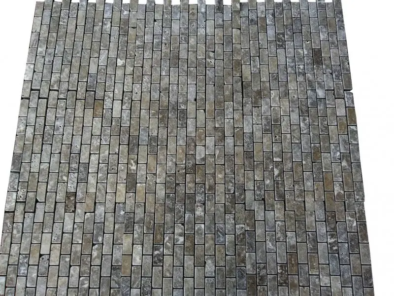 Travertin Noce 2,3x4,8 cm Mosaique Antique Rustique 5 € HT - plaque - 03.webp