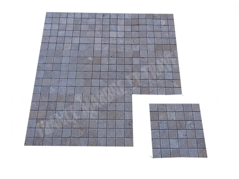Travertin Noce Mosaique 4,8x4,8 cm Rustique Antique 5€HT-plaque- 02.webp