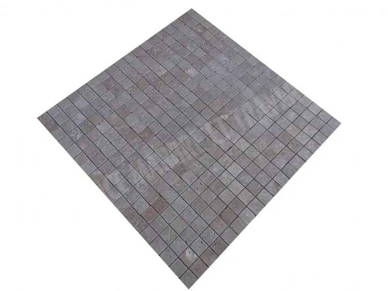 Travertin Noce Mosaique 4,8x4,8 cm Rustique Antique 5€HT-plaque -05.webp