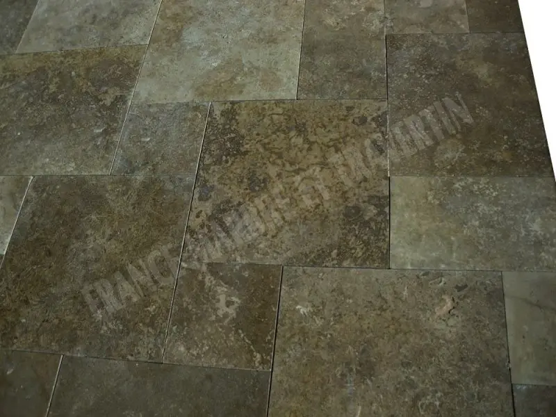 Travertin Walnut Opus Romain Adoucie 1,2 cm Rustique 28 € HT-m² - 02.webp
