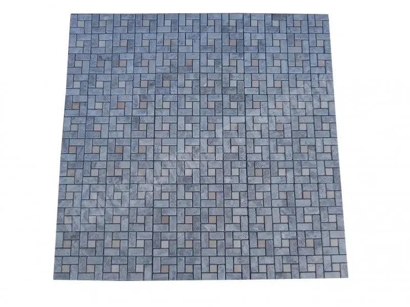 Travertin Gris Silver Grande Target Mosaique 1'er Choix Antique 19 € HT - plaque - 02.webp
