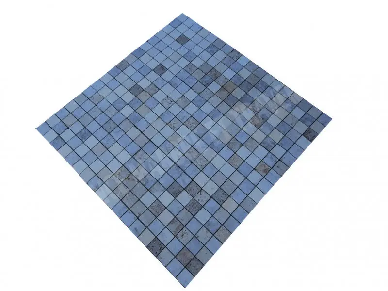 Travertin Mixte Mosaique 4,8 x 4,8 cm Brut scie 6 € HT - plaque - 02.webp