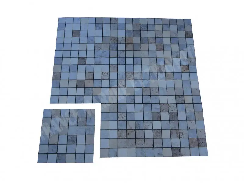 Travertin Mixte Mosaique 4,8 x 4,8 cm Brut scie 6 € HT - plaque - 04.webp