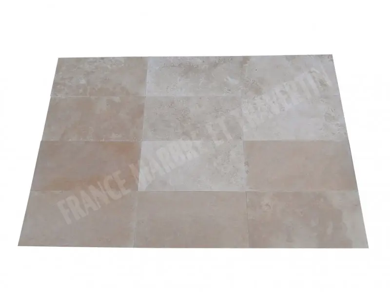 Travertin Classique Clair 30,5 x 61 x 1,2 cm Adoucie 1'er Choix 39 € HT - m².webp