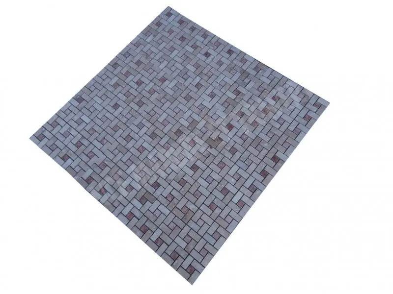 Travertin Classique - Rose Grande Target Mosaique Antique 1'er Choix  19 € HT - plaque - 04.webp