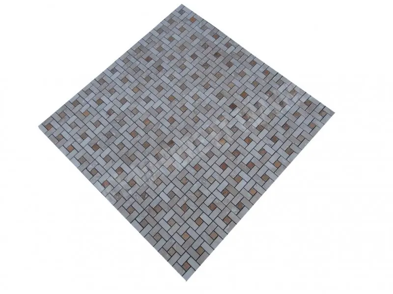 Travertin Classique - Jaune Grande Target Mosaique Antique 1'er Choix  19 € HT - plaque - 04.webp