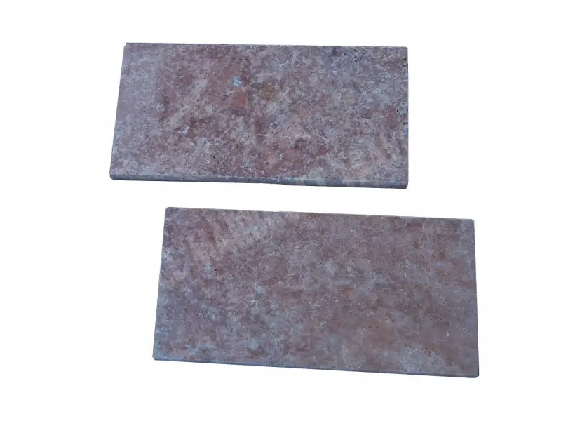 Travertin Rose - Rouge Margelle 2 cm 30,5 x 61 cm Antique 1'er Choix 17 € HT - pièce - 04.webp