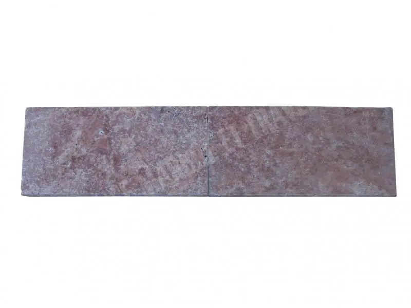 Travertin Rose - Rouge Margelle 2 cm 30,5 x 61 cm Antique 1'er Choix 17 € HT - pièce - 01.webp