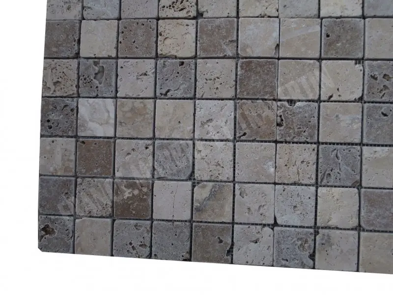 Travertin Classique - Noce Mixte 4,8x4,8 cm Antique Rustique 5 € HT - plaque - 04.webp