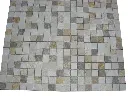 Travertin Mixte 4,8x4,8 cm Antique Mosaique 1'er Choix 7 € HT - plaque - 04.webp