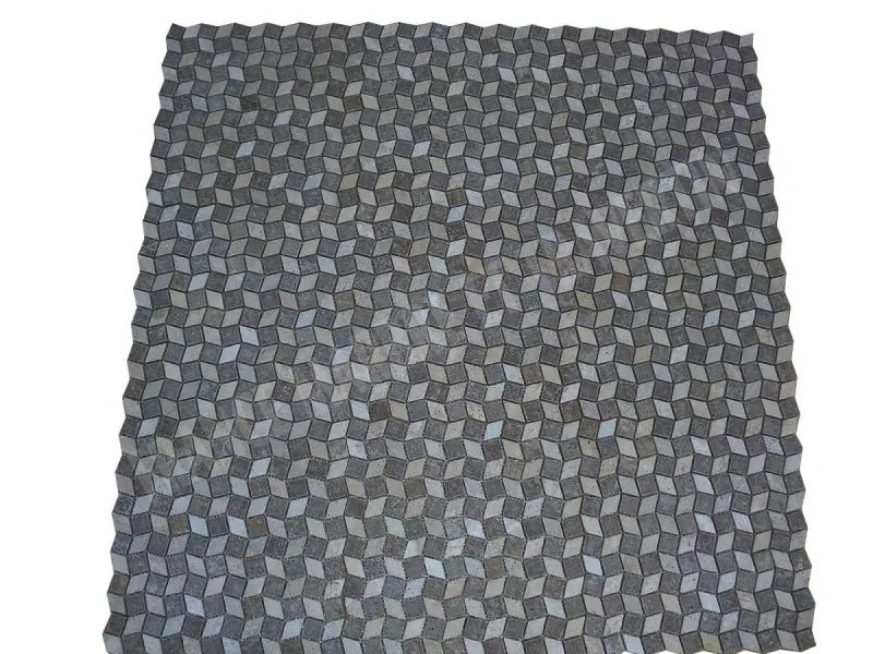 Travertin Classique - Noce Petit 3D Mosaique 1'er Choix 9 € HT - plaque - 02.webp