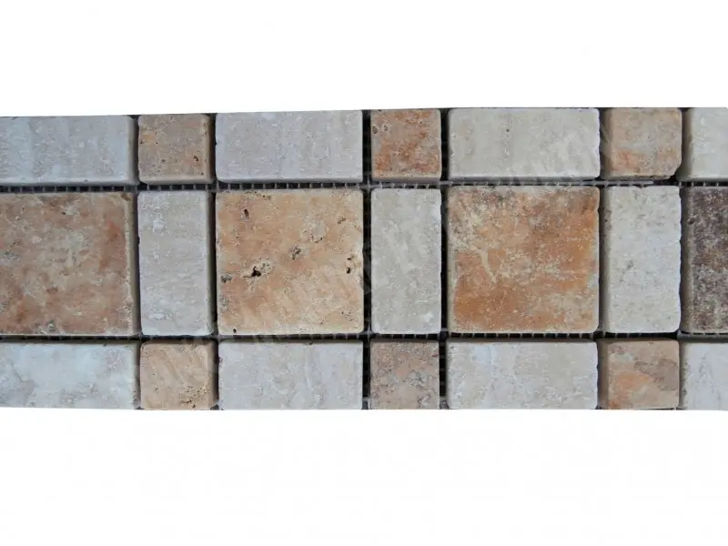 Travertin Jaune - Classique Frises Carré Antique 1'er Choix 7 € HT - pièce - 03.webp