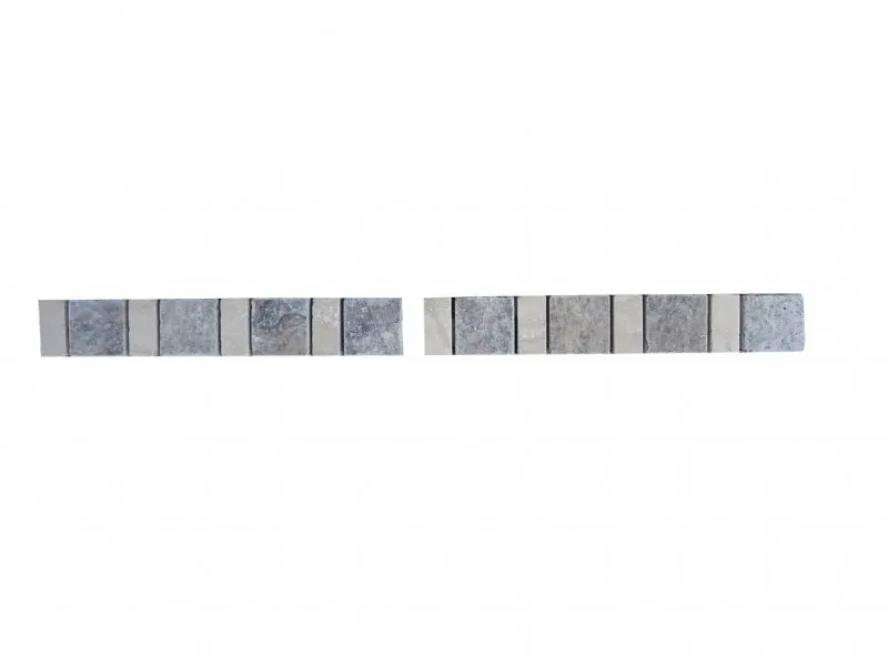Travertin Gris Silver - Classique Petit Frises 1'er Choix 4 € HT - pièce - 01.webp