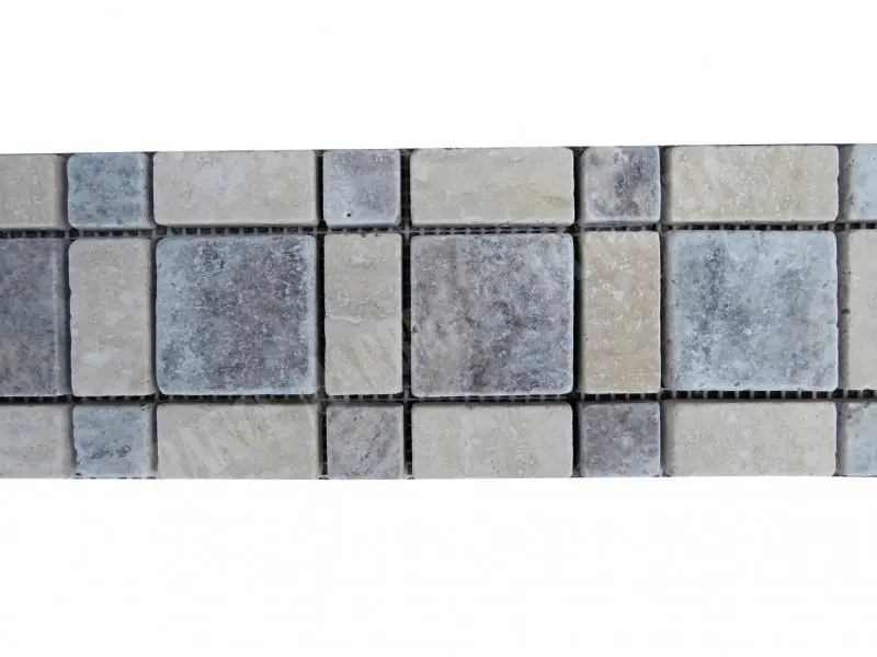 Travertin Gris Silver - Classique Frises Carré 1'er Choix Antique 7 € HT - pièce - 04.webp