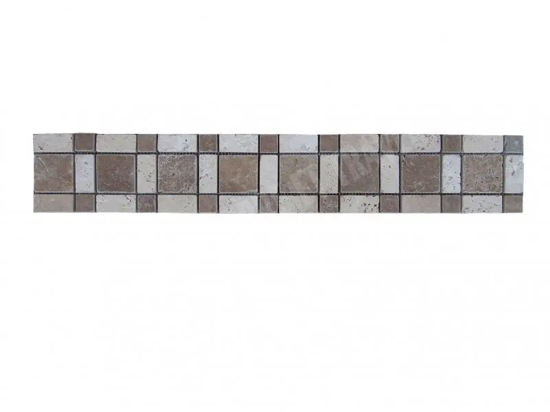 Travertin Noce - Classique Frises Carré 1'er Choix Antique 7 € HT - piece - 02.webp