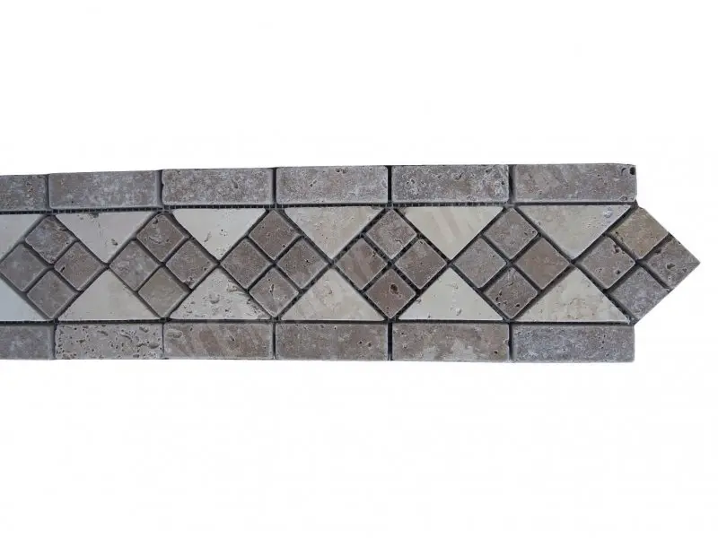 Travertin Classique - Noce Frises 28 x 12 cm Antique 1'er Choix 9 € HT - piece - 01.webp